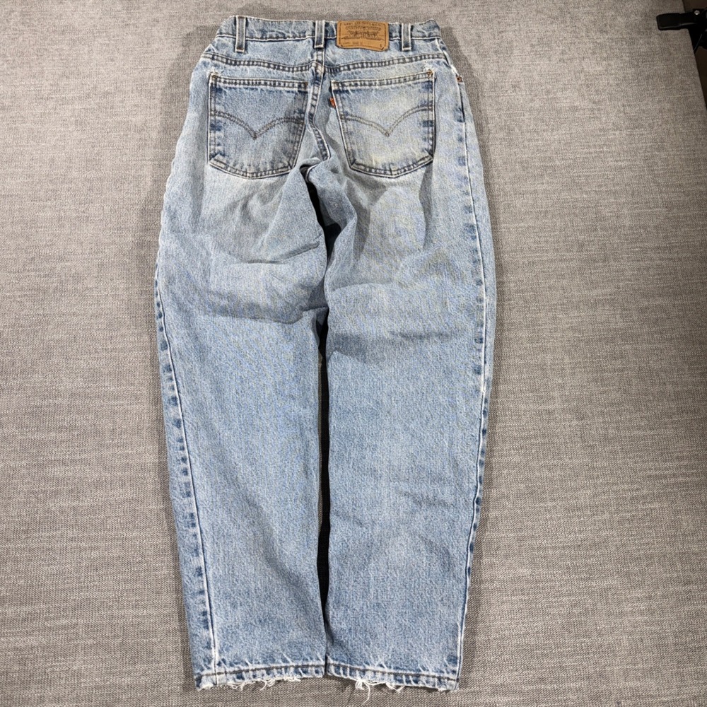 Levi's 951 Jeans Womens 10 Short Light Wash Blue Good Vintage Orange Tab 90s USA